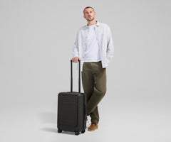 The Executive Bigger Carry-On in Jet Black