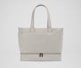 The Double Diaper Tote in Cloud Gray
