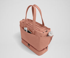 The Double Diaper Tote in Clay Pink