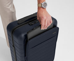 The Executive Bigger Carry-On in Navy Blue