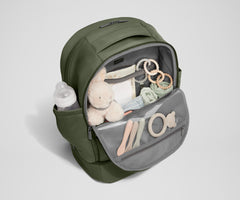 The Double Diaper Backpack in Olive Green