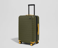 Custom Carry-On Wheel Set in Marigold Yellow