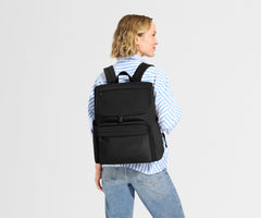 Featherlight Diaper Backpack in Jet Black