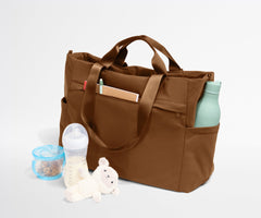 Featherlight Diaper Tote in Amaro Brown