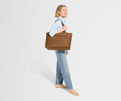 Featherlight Diaper Tote in Amaro Brown