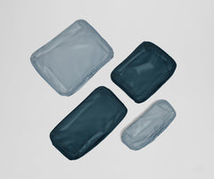 The Insider Packing Cubes in Stormy Teal & Arctic Blue