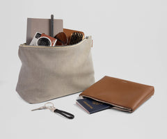 Pouch Duo in Saddle Brown