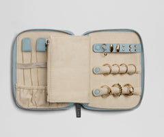 Slim Jewelry Organizer in Arctic Blue