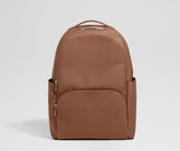 Leather Backpack in Saddle Brown