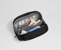 Large Toiletry Bag in Jet Black