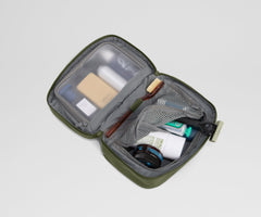 Small Toiletry Bag in Olive Green
