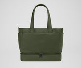 The Double Diaper Tote in Olive Green