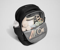 The Double Diaper Backpack in Jet Black
