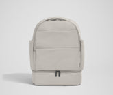 The Double Diaper Backpack in Cloud Gray