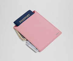 Passport Wallet in Flamingo Pink