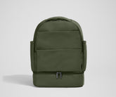 The Double Diaper Backpack in Olive Green