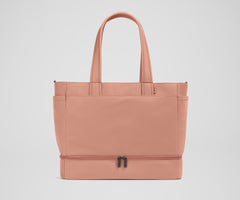 The Double Diaper Tote in Clay Pink