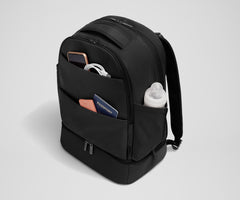 The Double Diaper Backpack in Jet Black