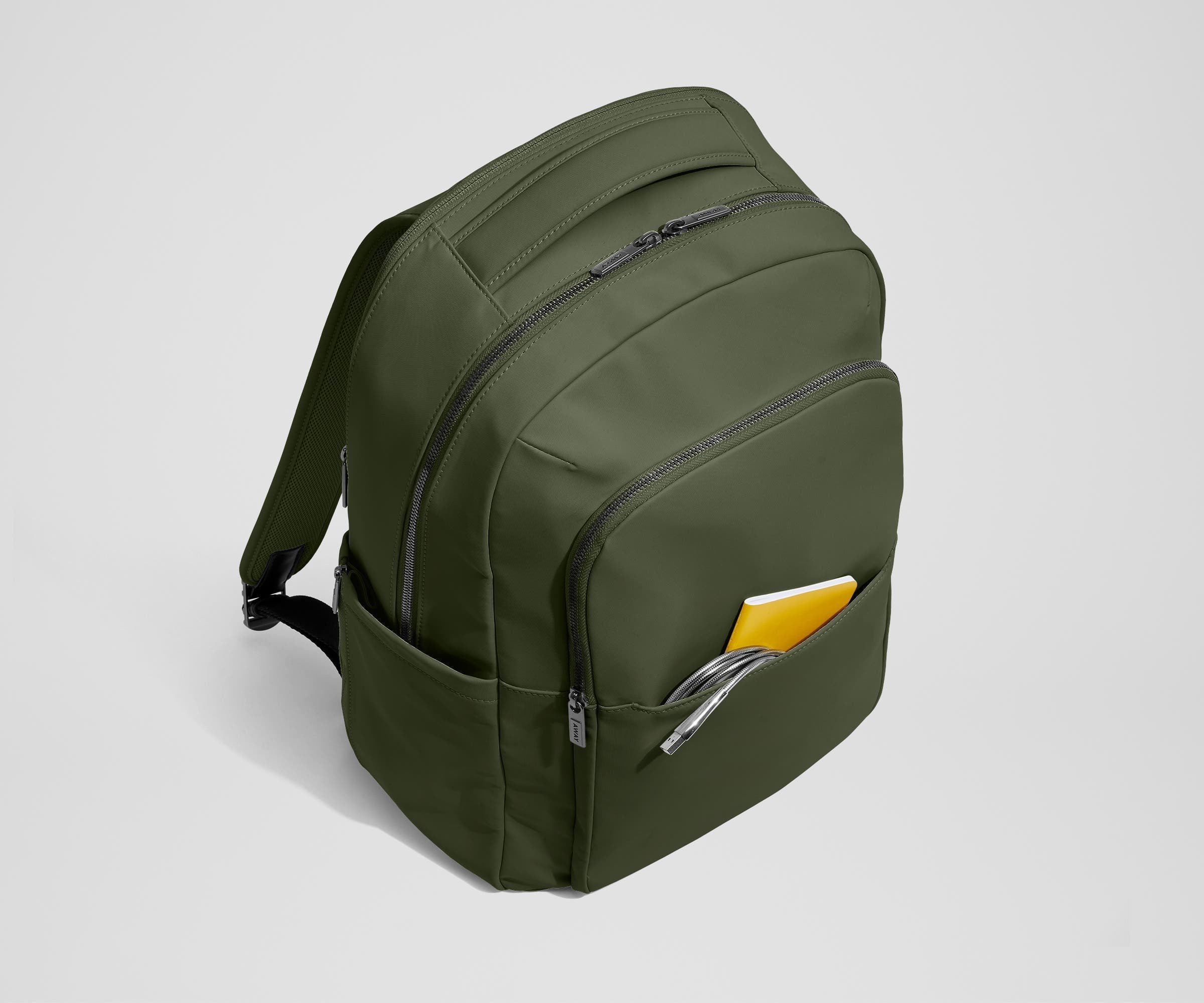 The Commuter Backpack in Olive Green