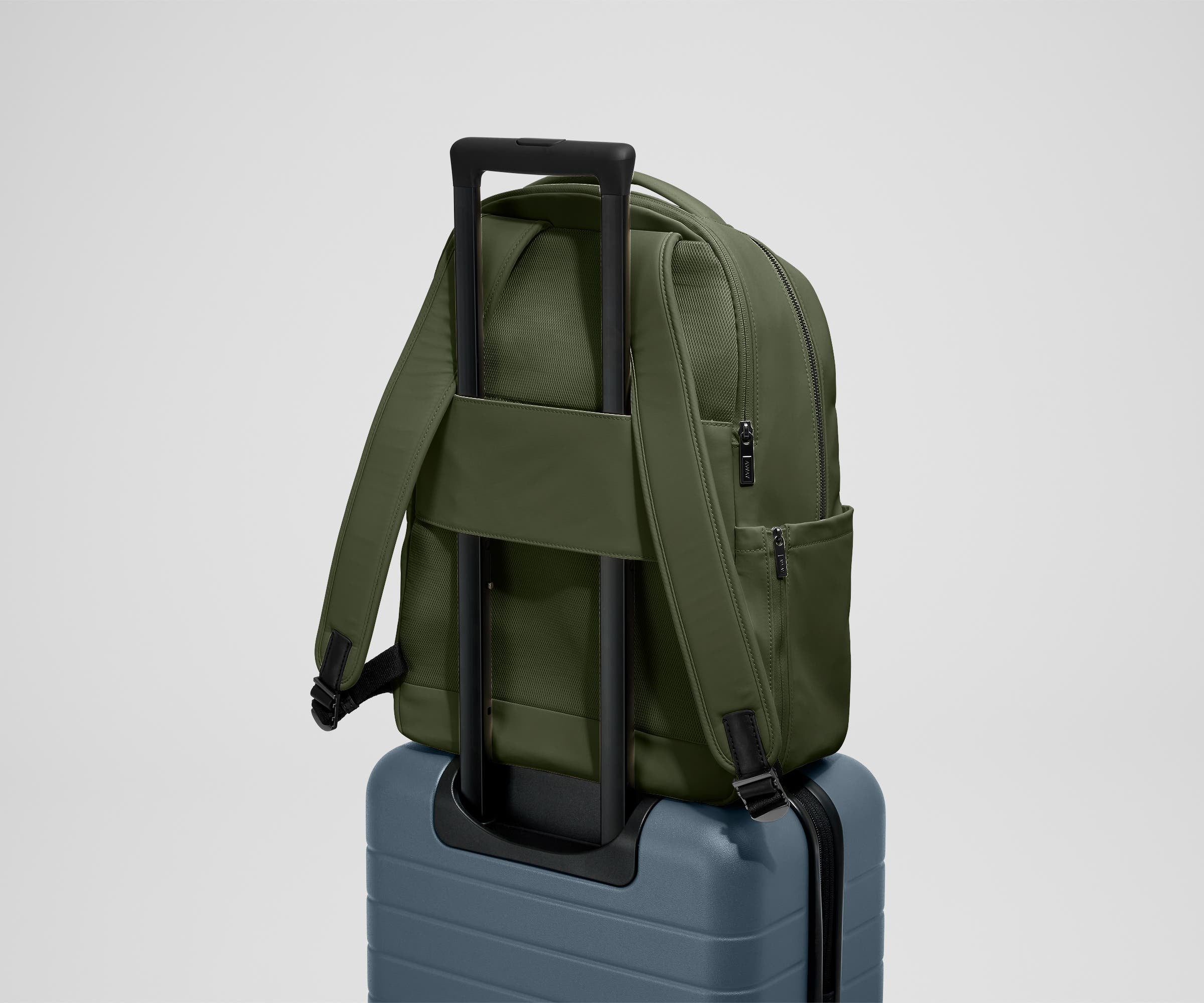 The Commuter Backpack in Olive Green