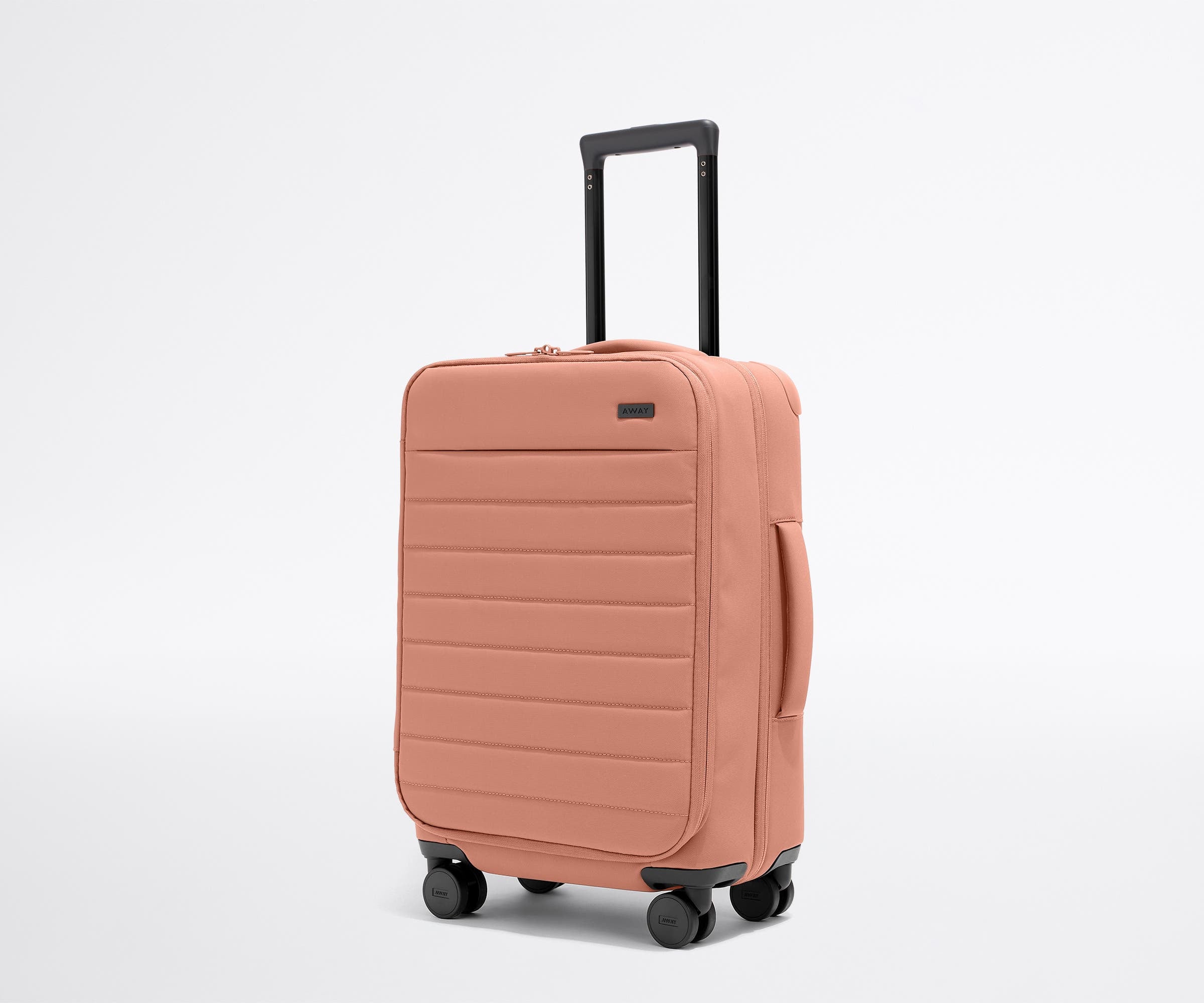 The Softside Carry-On in Clay Pink