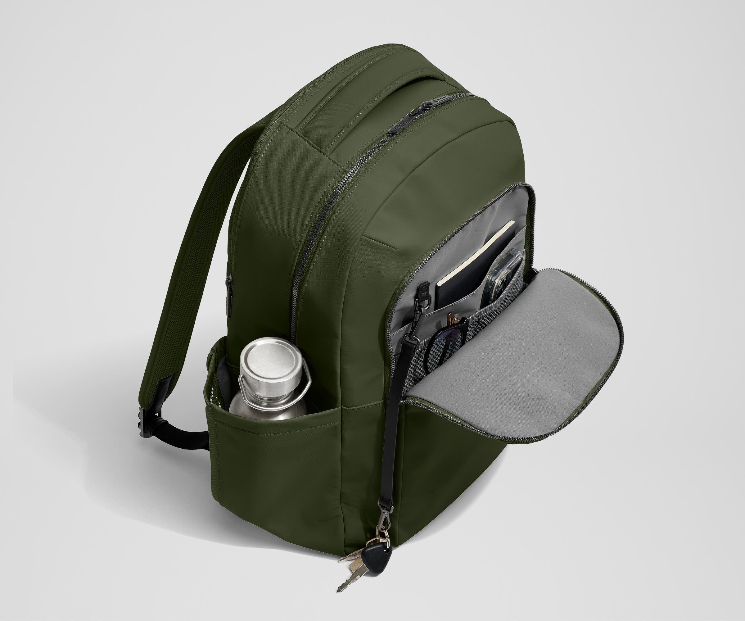 The Commuter Backpack in Olive Green