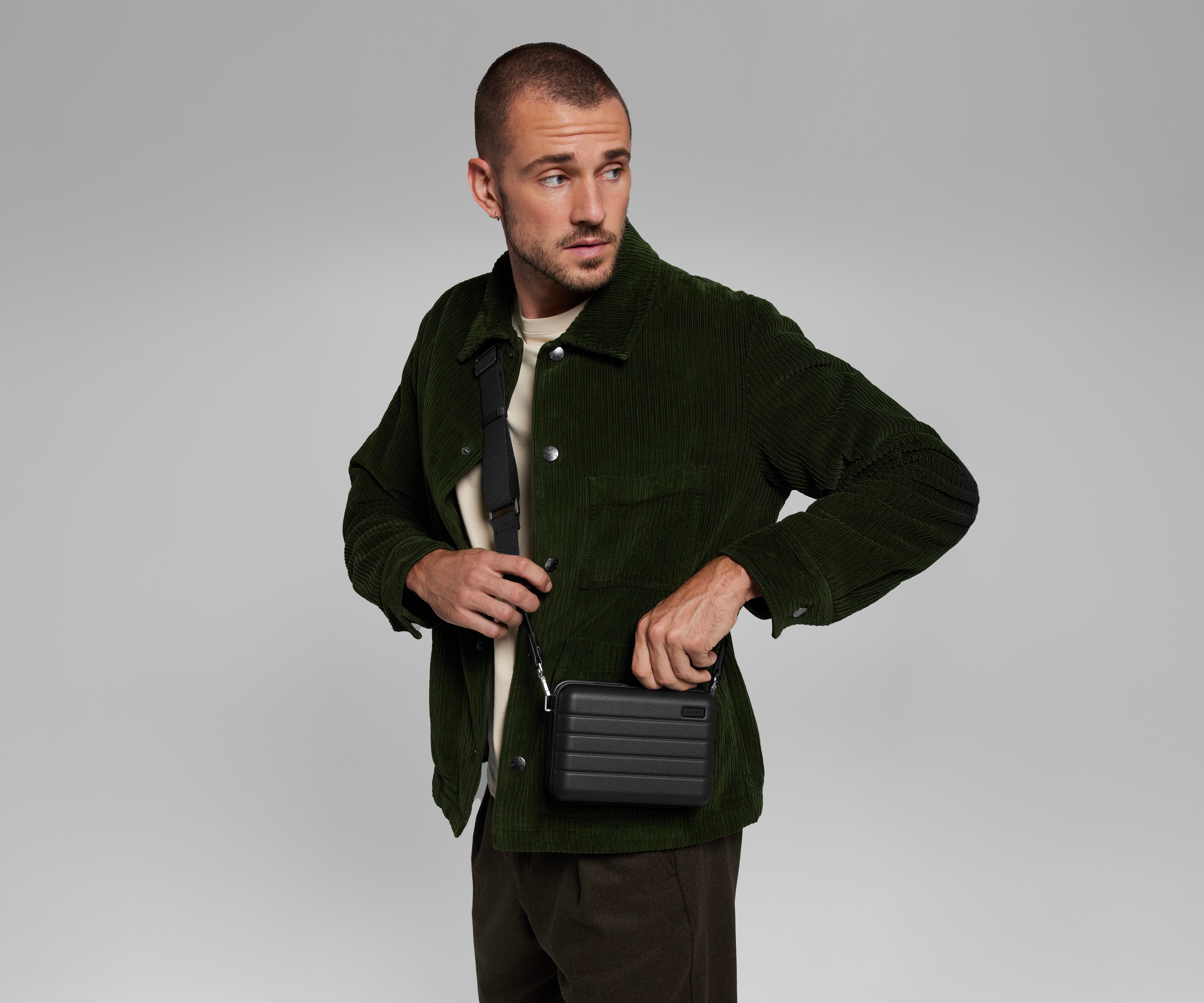 The Mini Crossbody in Jet Black