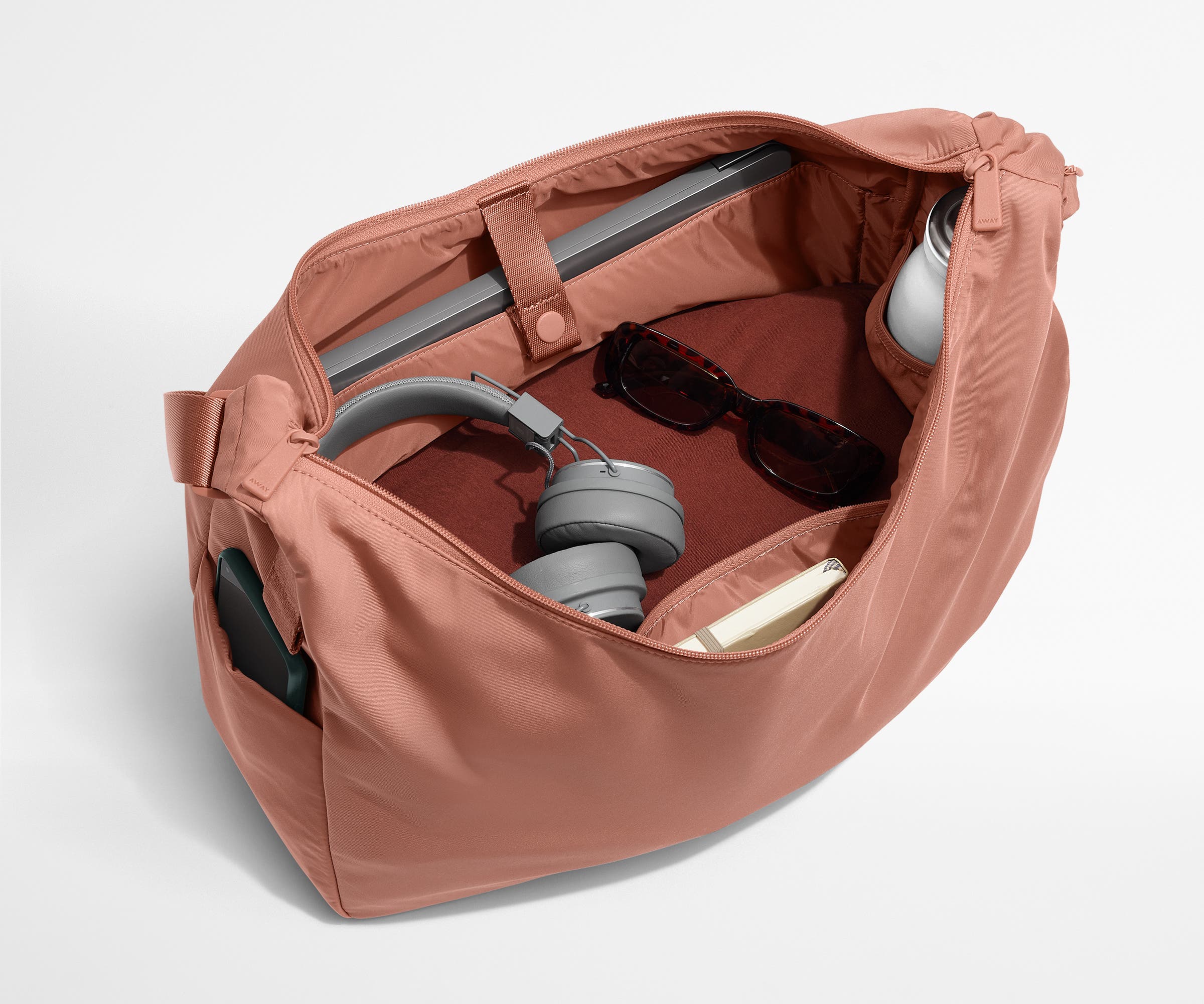 Large Featherlight Crossbody in Clay Pink