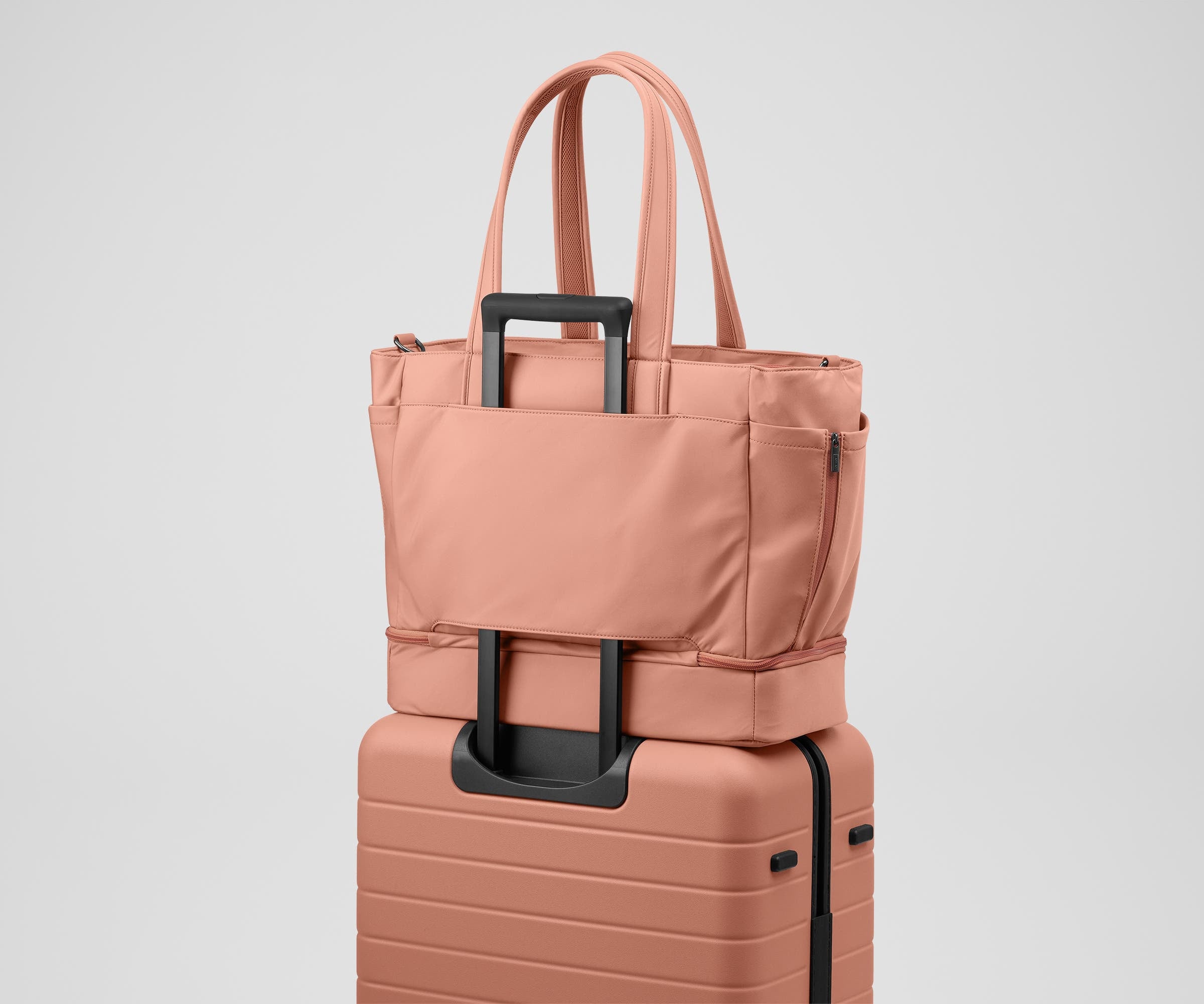 The Double Diaper Tote in Clay Pink