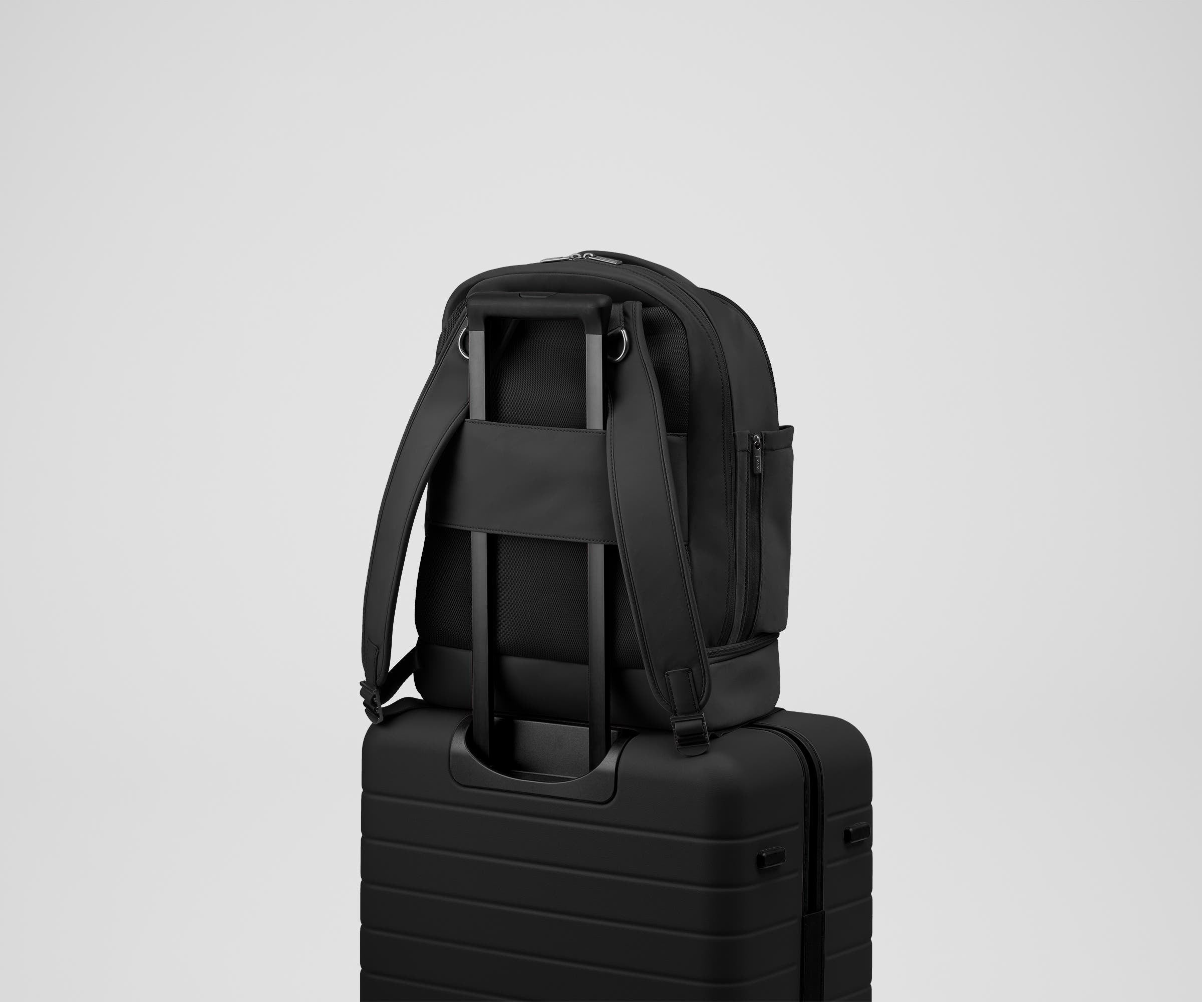 The Double Diaper Backpack in Jet Black