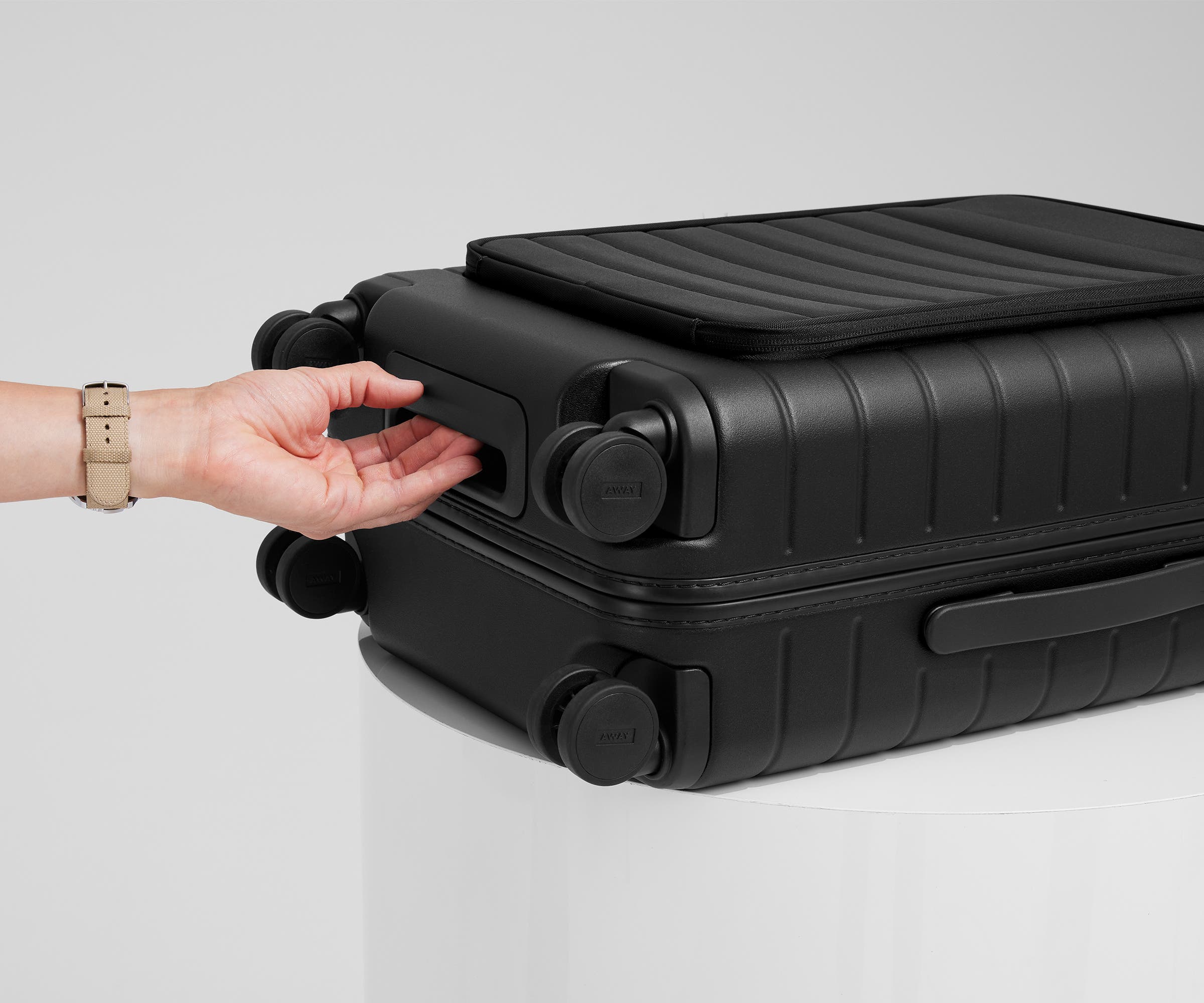 The Executive Bigger Carry-On in Jet Black
