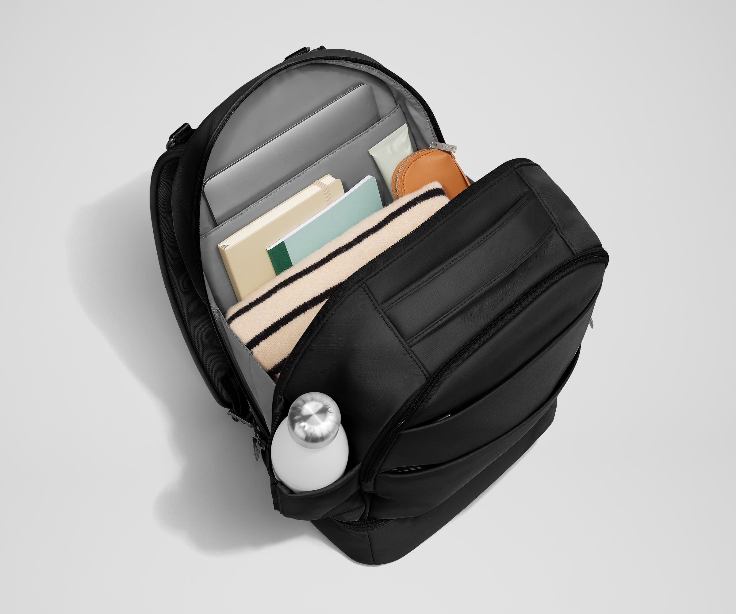 The Double Diaper Backpack in Jet Black