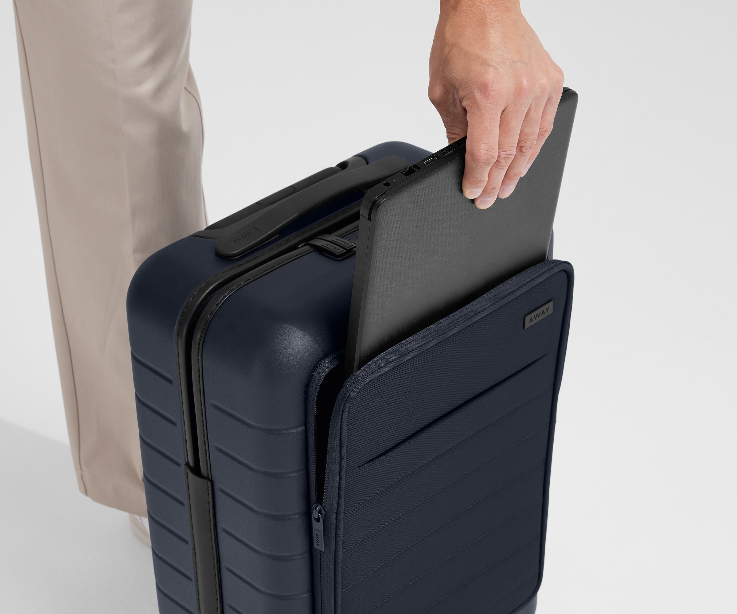 The Executive Carry-On in Navy Blue