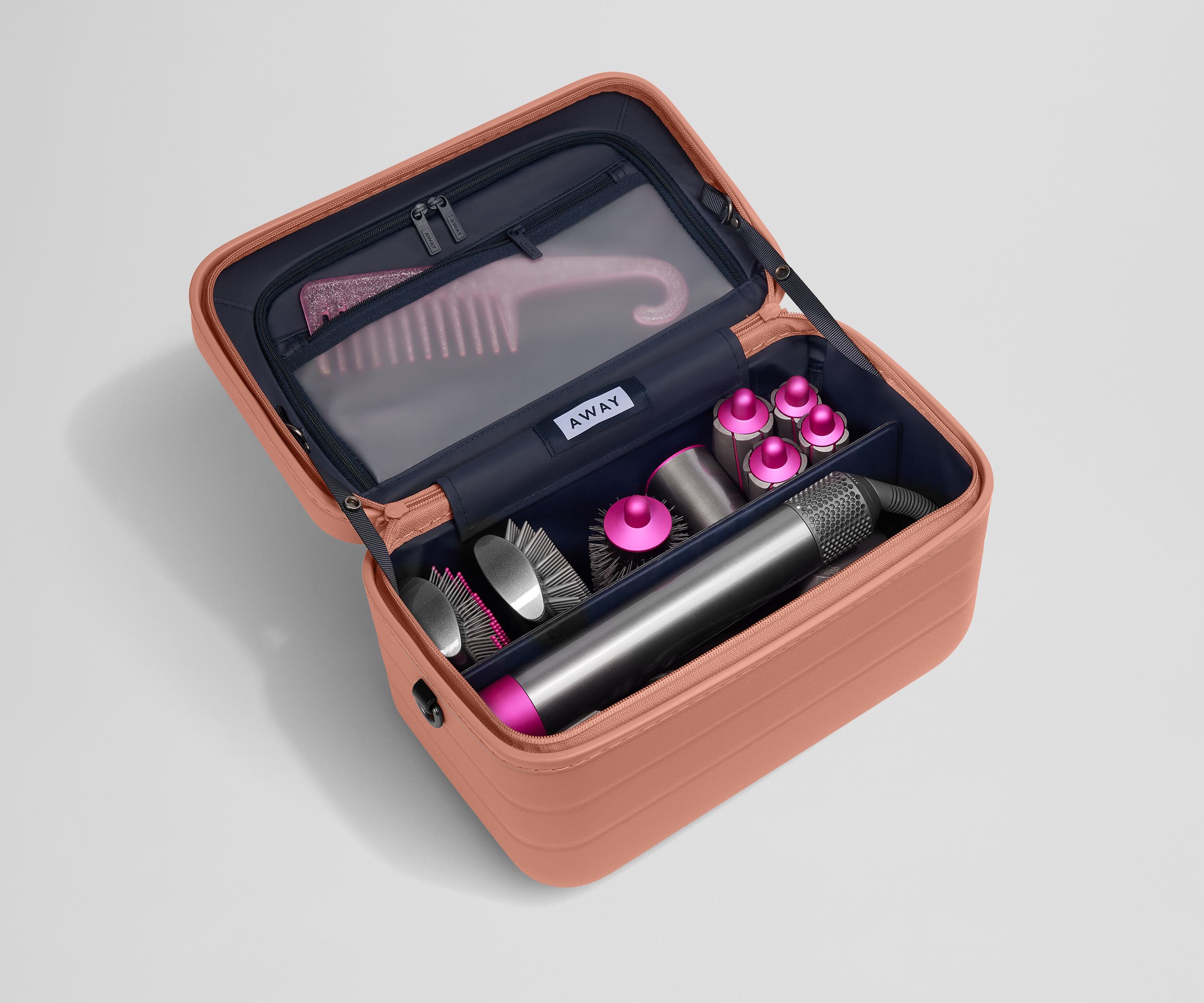 The Train Case in Clay Pink