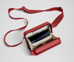 The Mini Crossbody in Tango Red