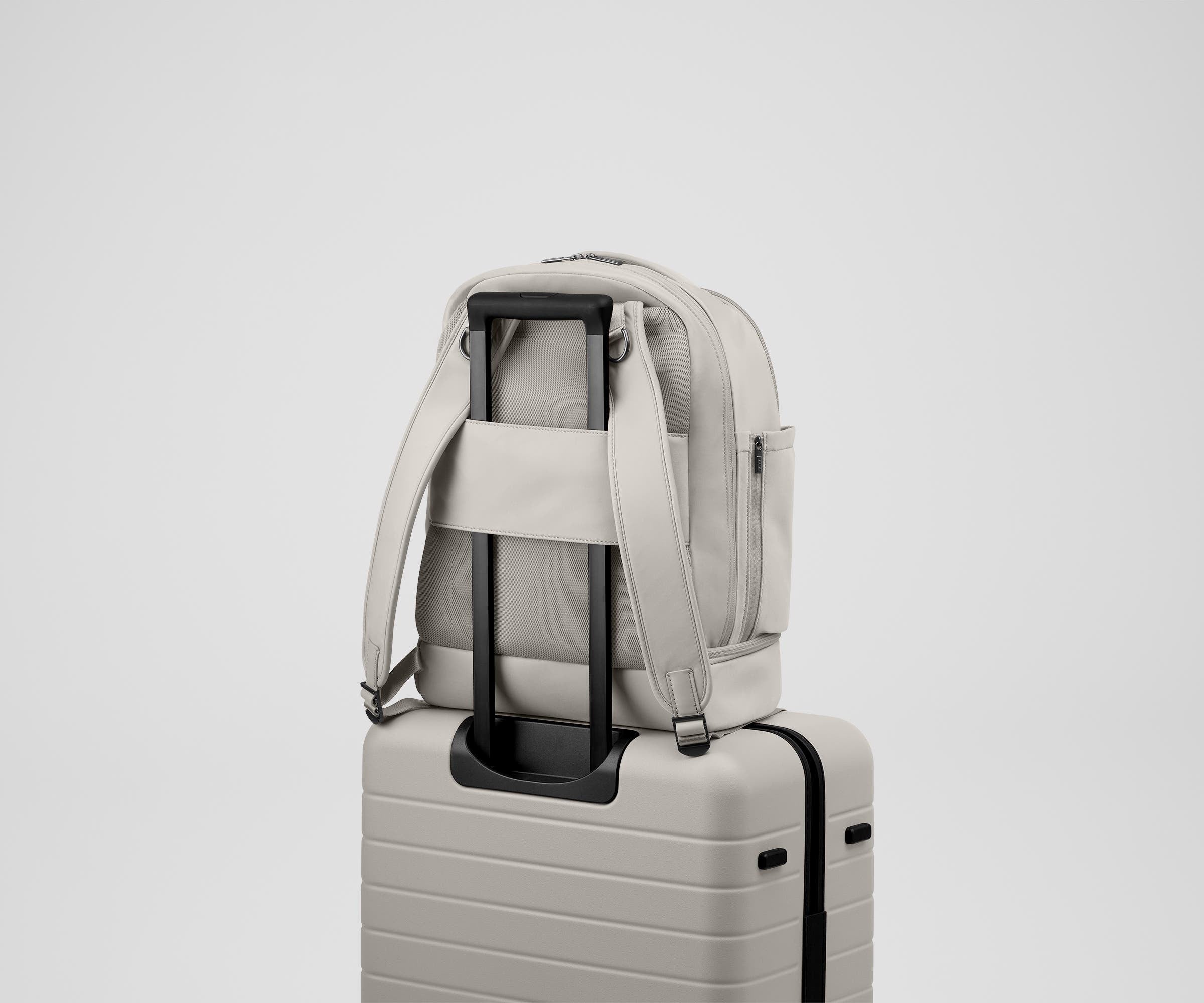 The Double Diaper Backpack in Cloud Gray
