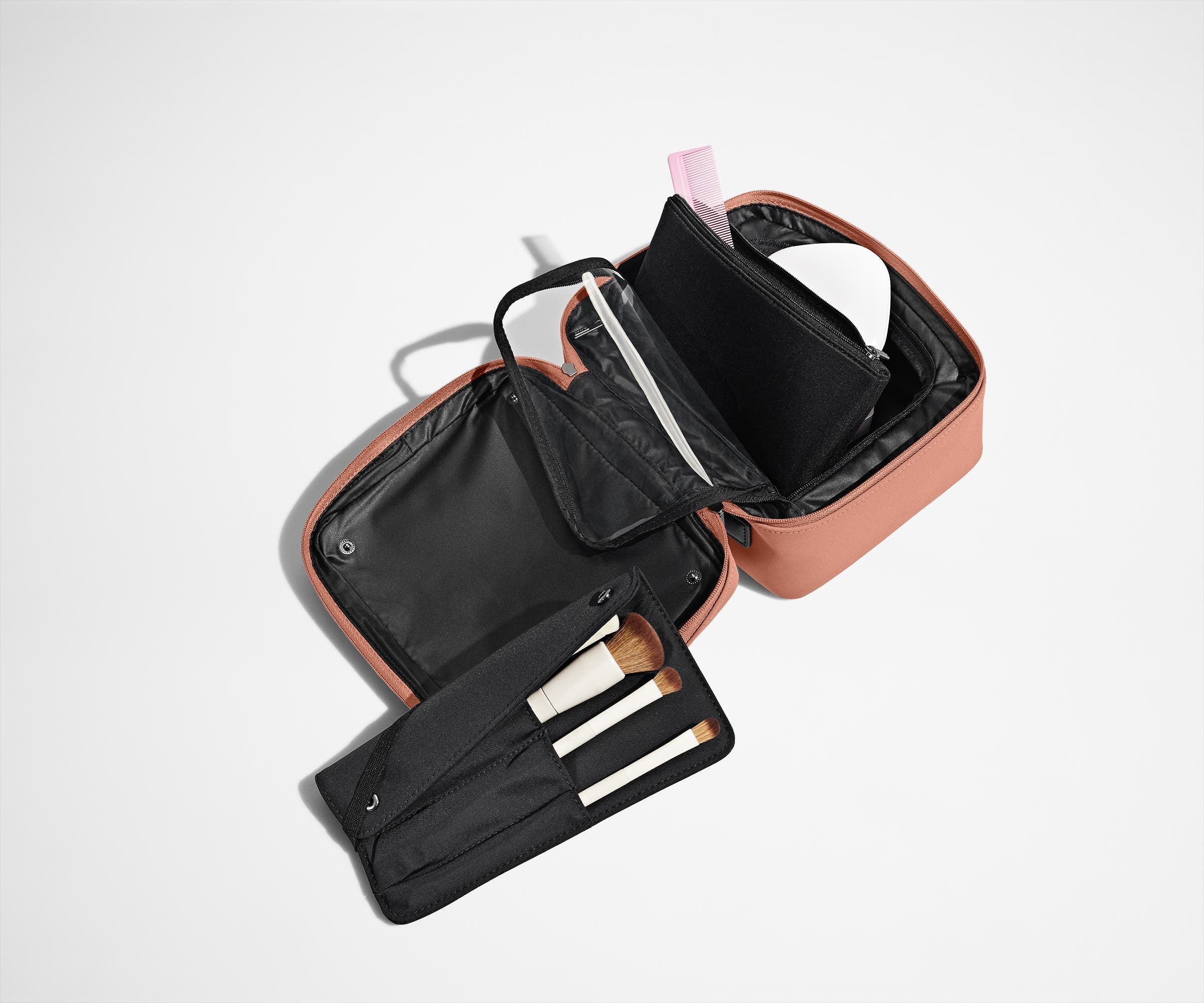 The Cosmetics Bag in Clay Pink