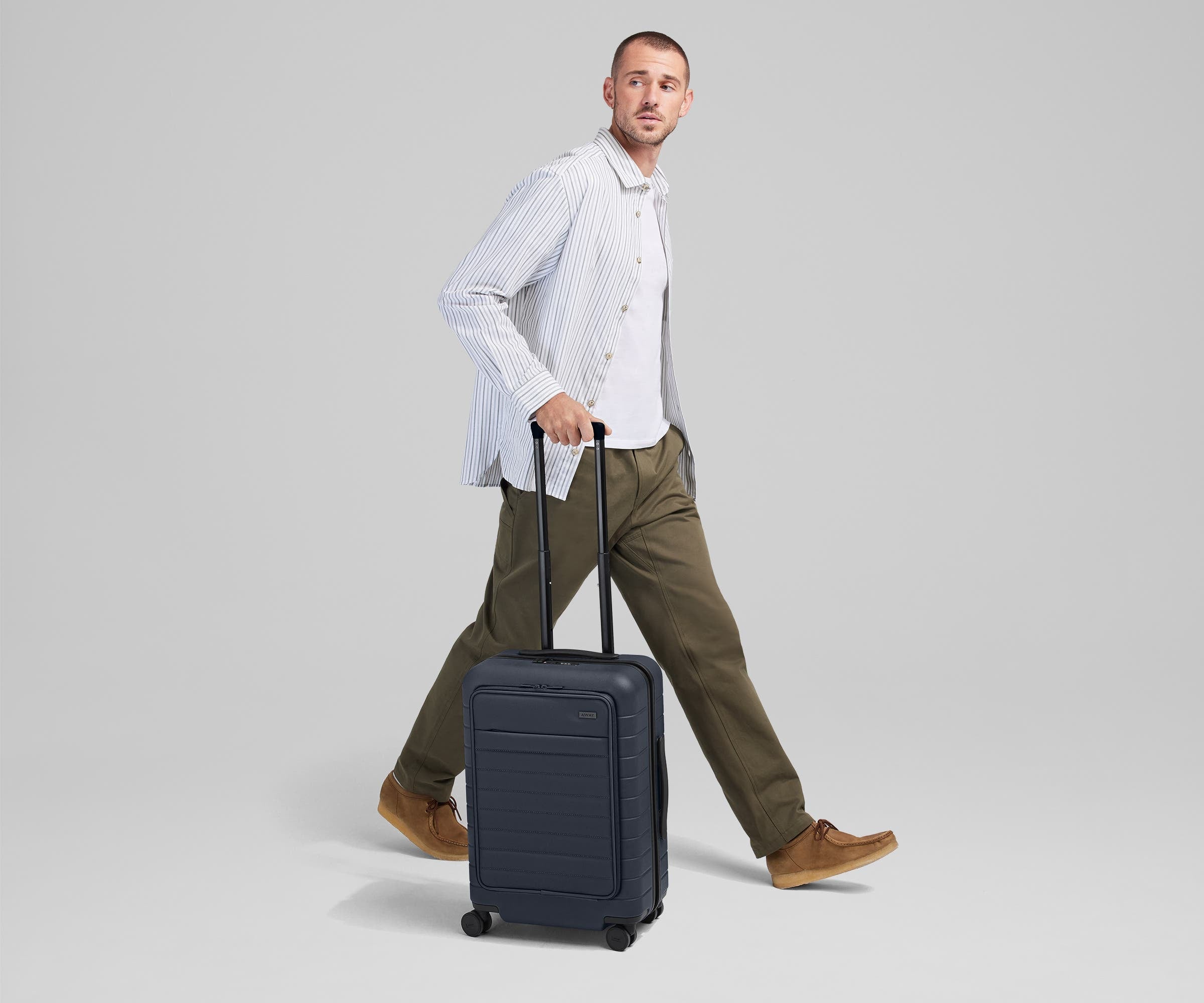 The Executive Bigger Carry-On in Navy Blue