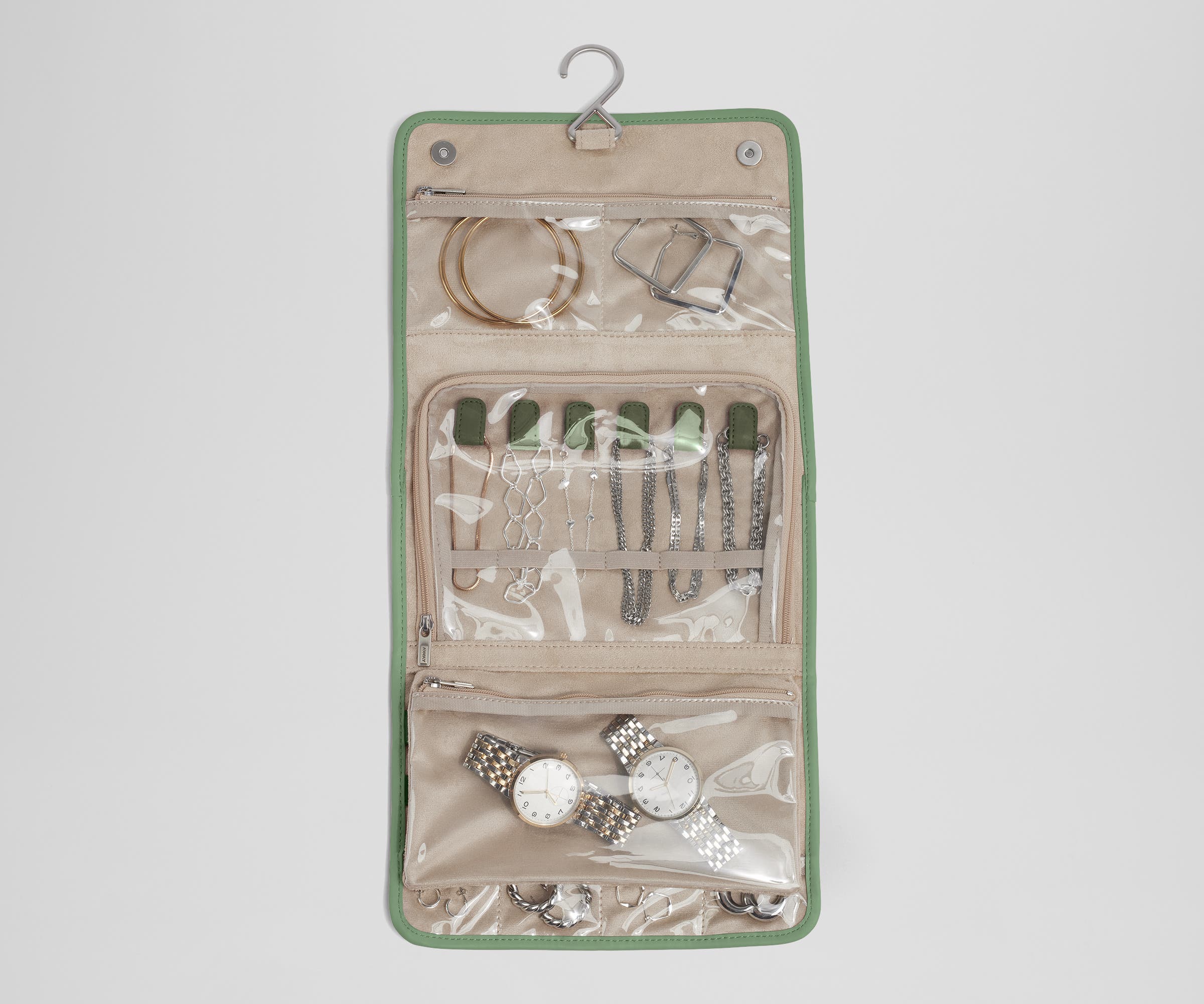 Hanging Jewelry Organizer in Sea Green