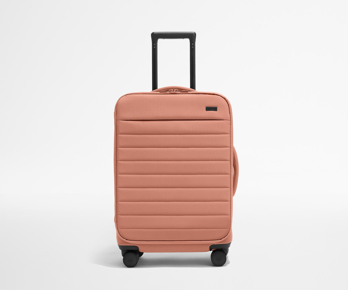 The Softside Bigger Carry-On in Clay Pink
