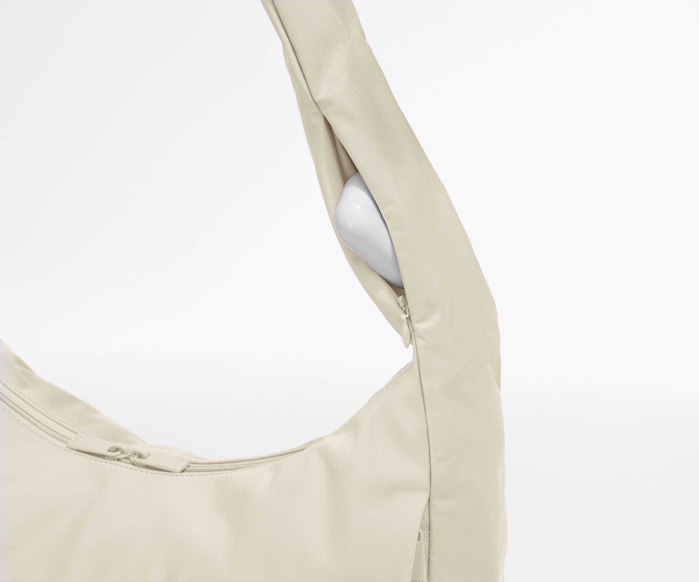 Large Featherlight Crossbody in Salt White