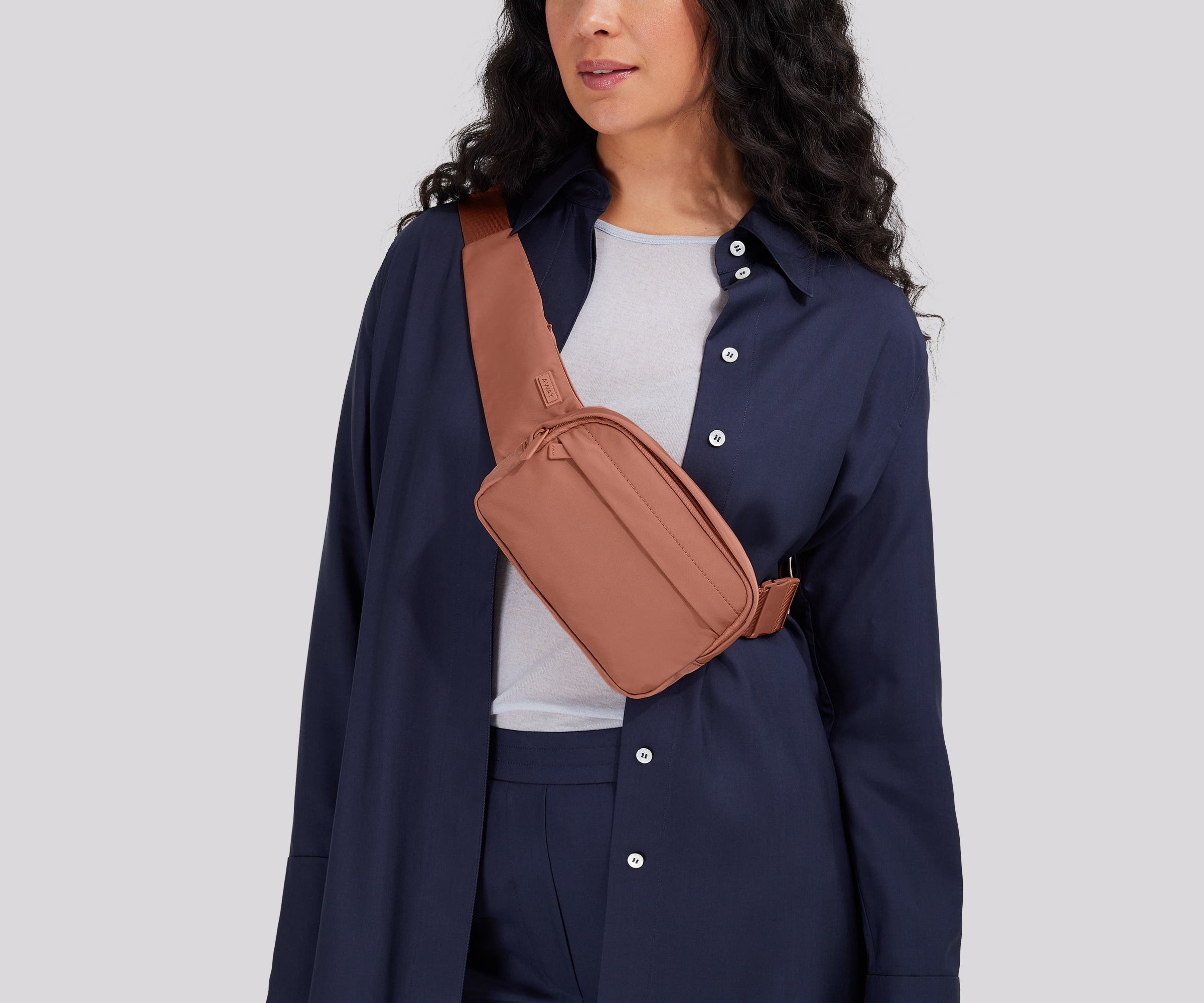 Featherlight Sling Bag in Clay Pink