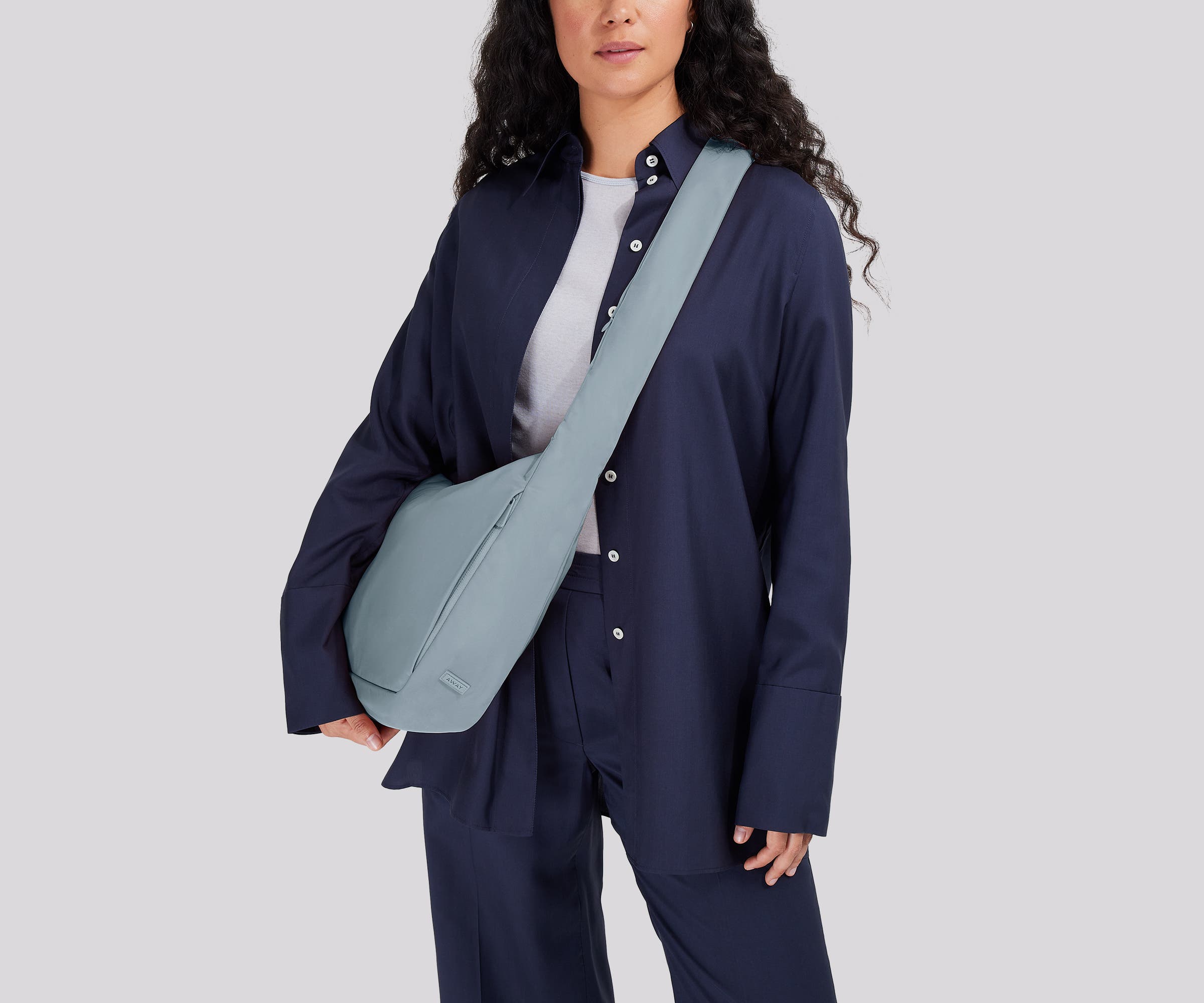 Featherlight Crossbody in Arctic Blue
