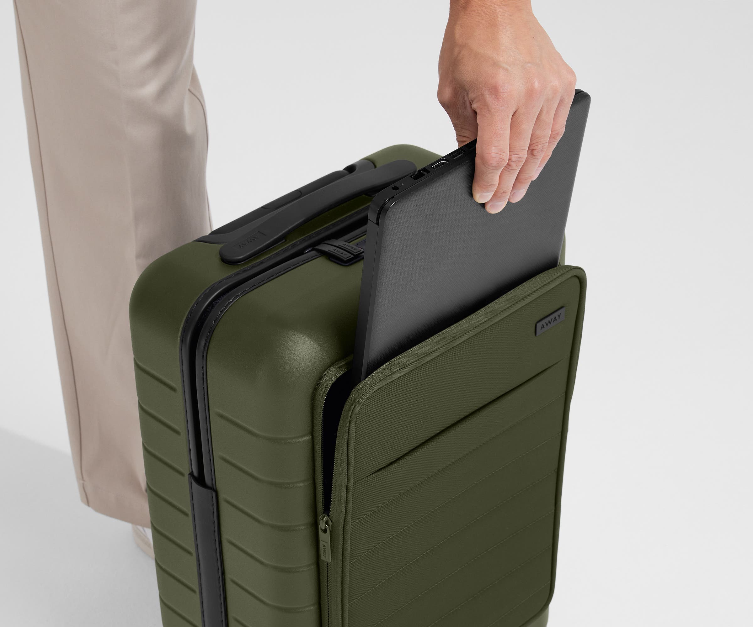 The Executive Carry-On in Olive Green