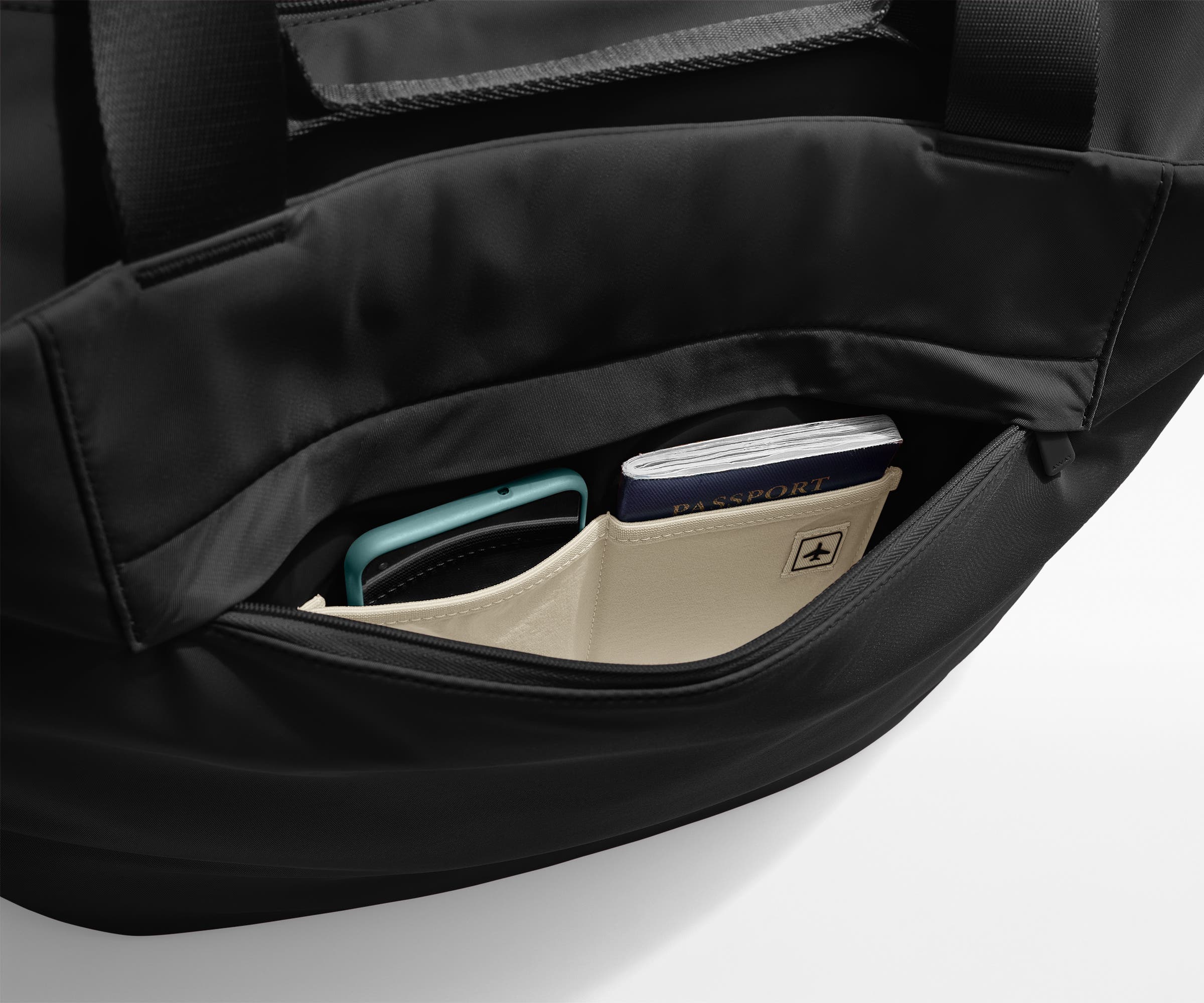 Large Featherlight Tote in Jet Black