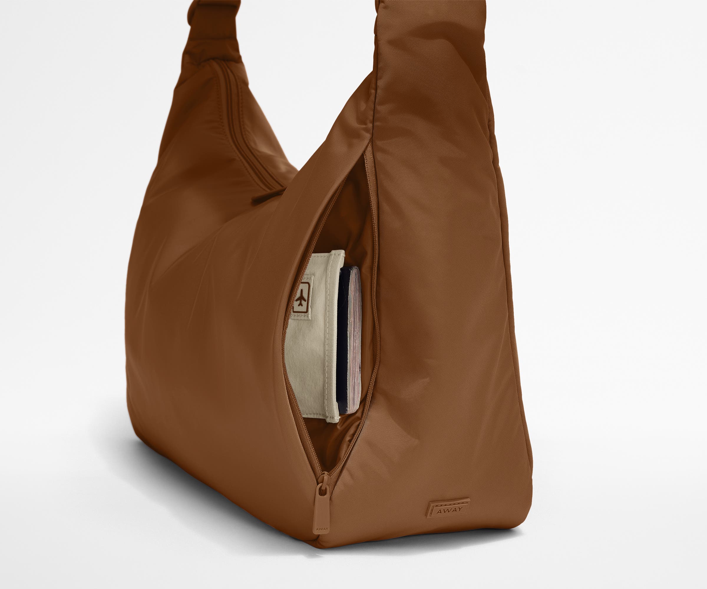 Large Featherlight Crossbody in Amaro Brown