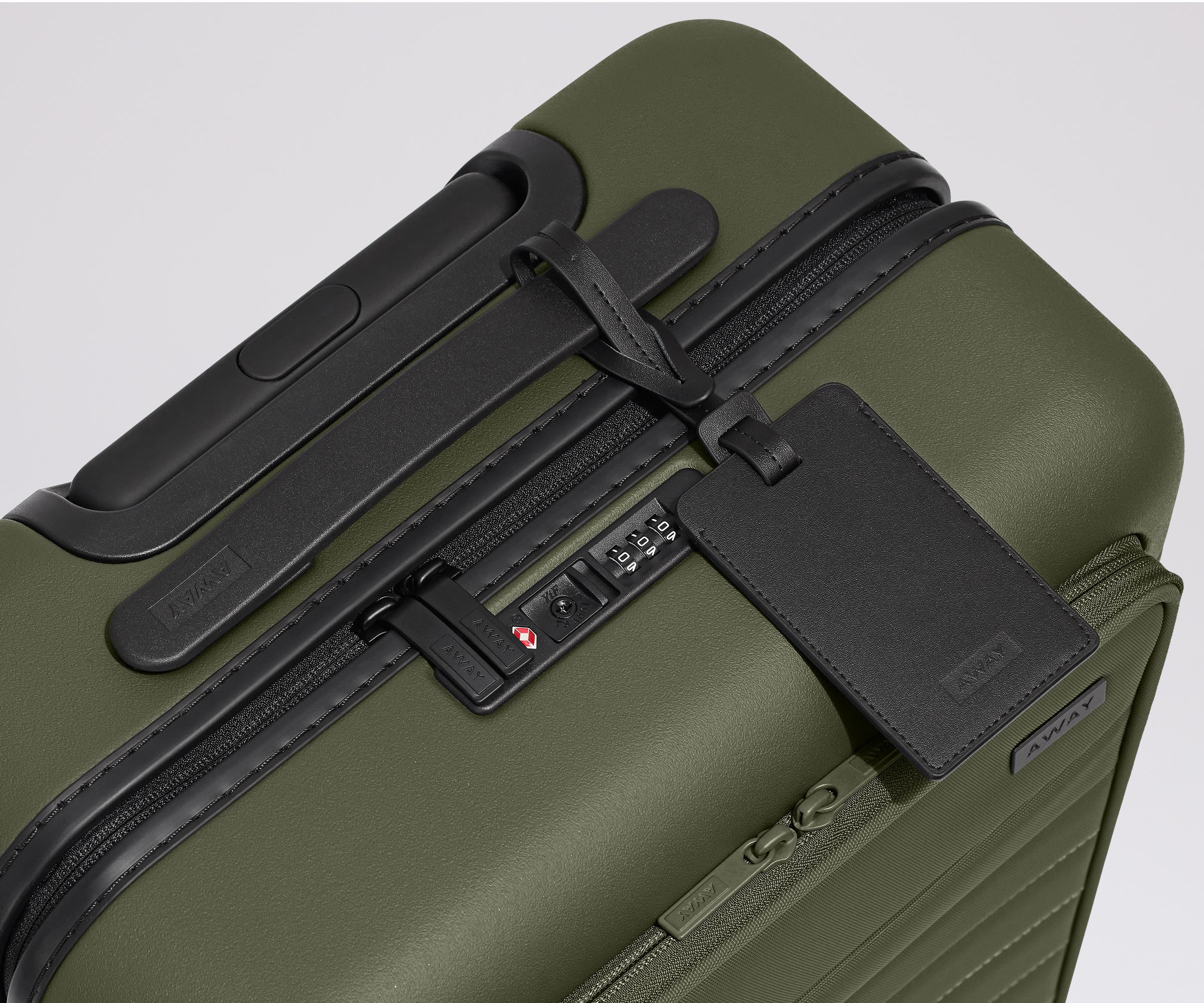 The Executive Bigger Carry-On in Olive Green