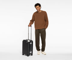 The Aluminum Edge Carry-On in Jet Black
