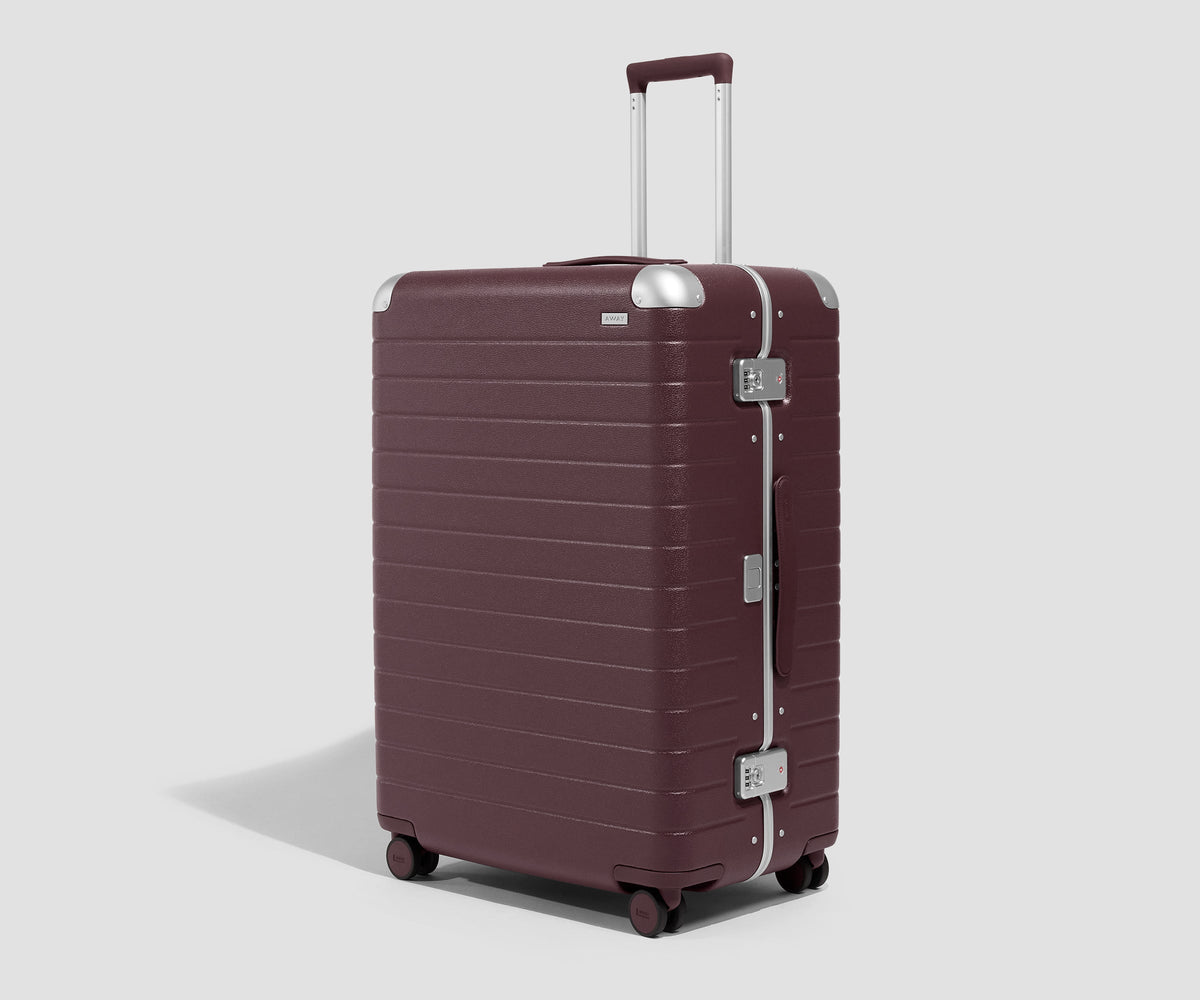 The Aluminum Edge Large in Oxblood Red