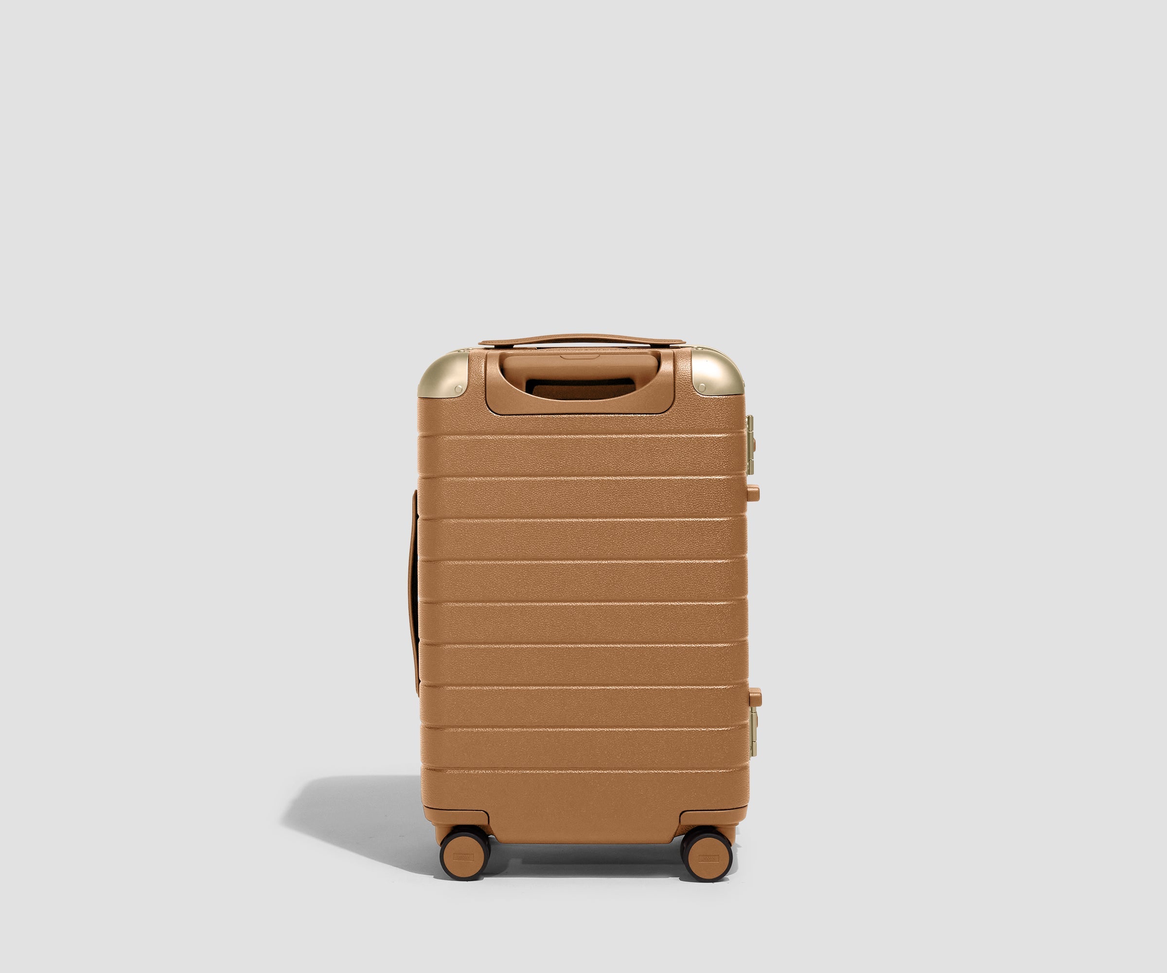 The Aluminum Edge Carry-On in Cognac Brown